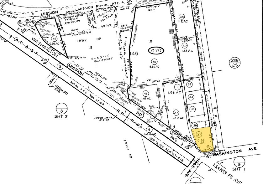 1100 W Washington Ave, Escondido, CA à louer - Plan cadastral - Image 3 de 4