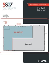 5827 W Us Highway 90, San Antonio, TX à louer Plan d  tage- Image 1 de 1