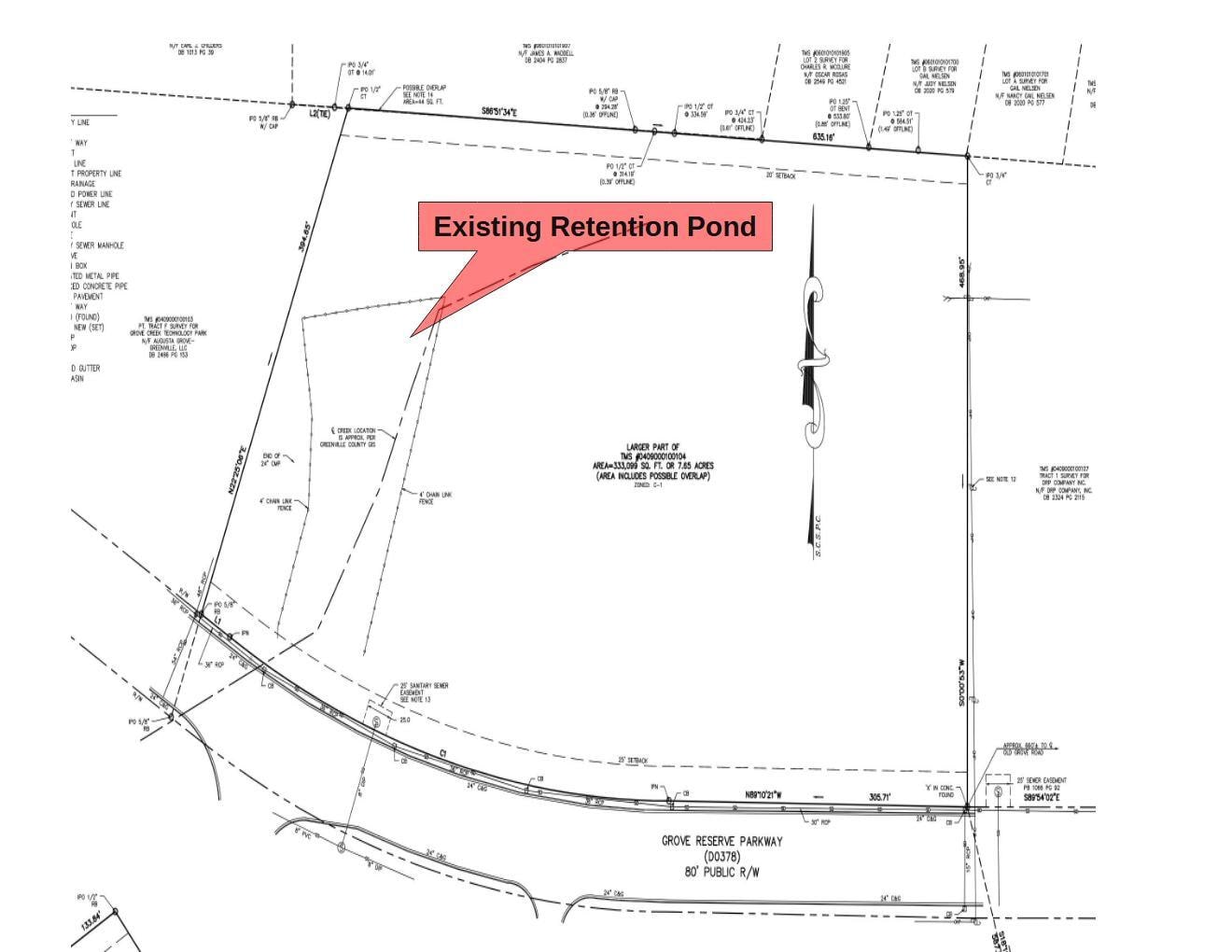 Grove Reserve Parkway Pky, Piedmont, SC for sale Plat Map- Image 1 of 2