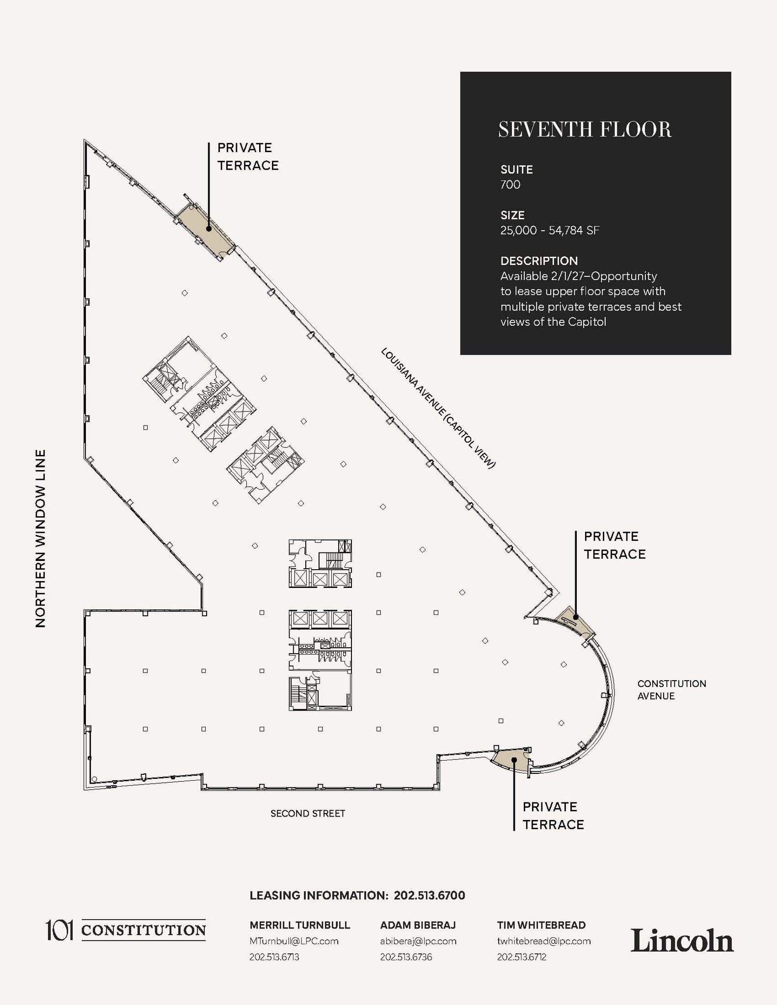 101 Constitution Ave NW, Washington, DC à louer Plan d’étage- Image 1 de 1