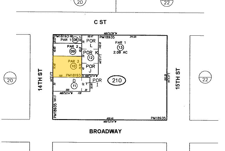 1045 14th St, San Diego, CA à louer - Plan cadastral - Image 2 de 9