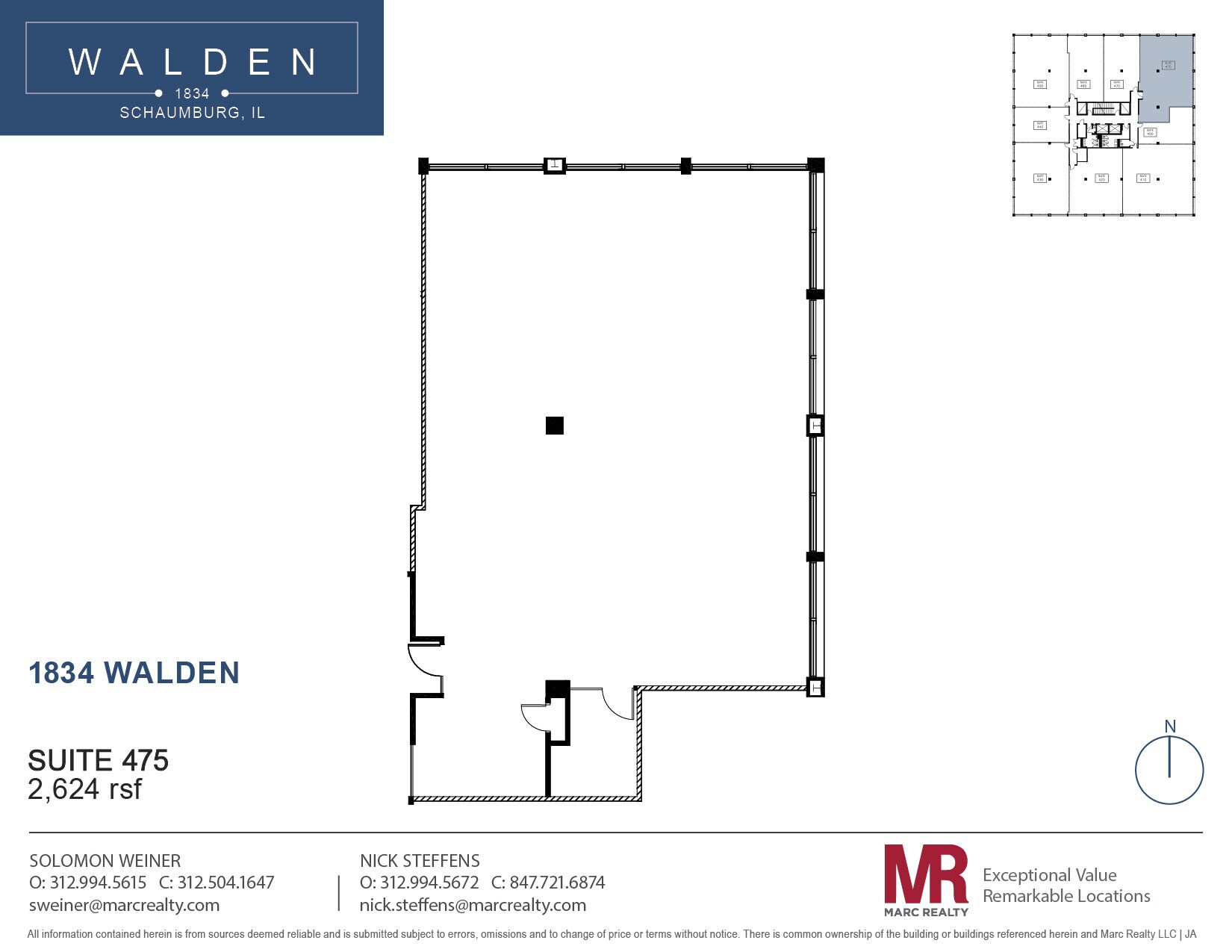 1834 Walden Office Sq, Schaumburg, IL for lease Floor Plan- Image 1 of 1