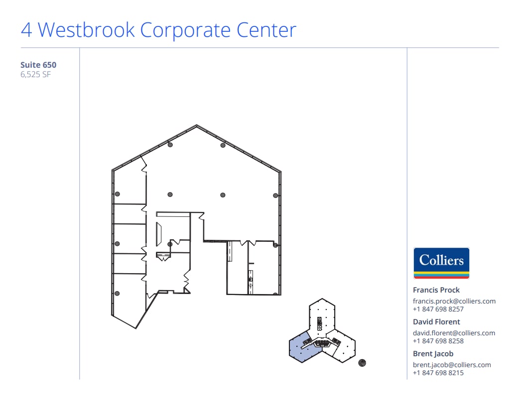 4 Westbrook Corporate Ctr, Westchester, IL for lease Floor Plan- Image 1 of 1