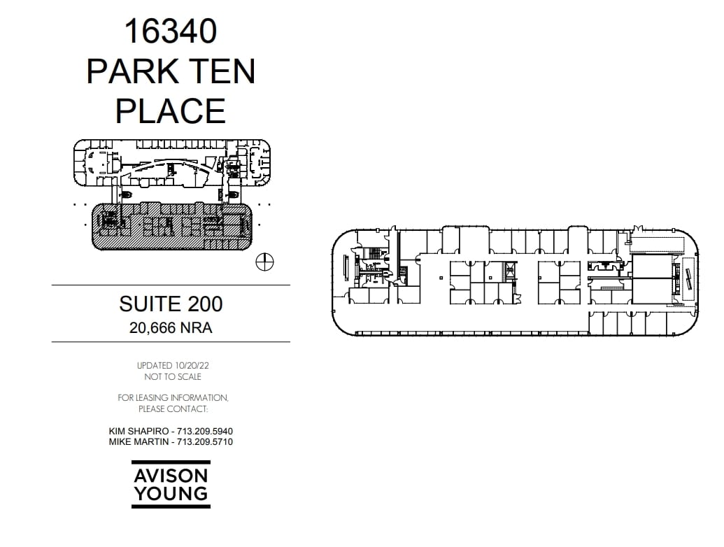 16340 Park Ten Place Dr, Houston, TX à louer Plan d’étage- Image 1 de 1