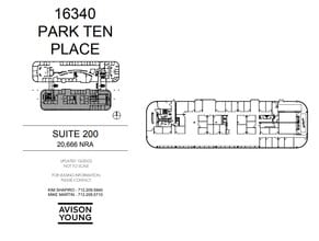 16340 Park Ten Place Dr, Houston, TX à louer Plan d’étage- Image 1 de 1