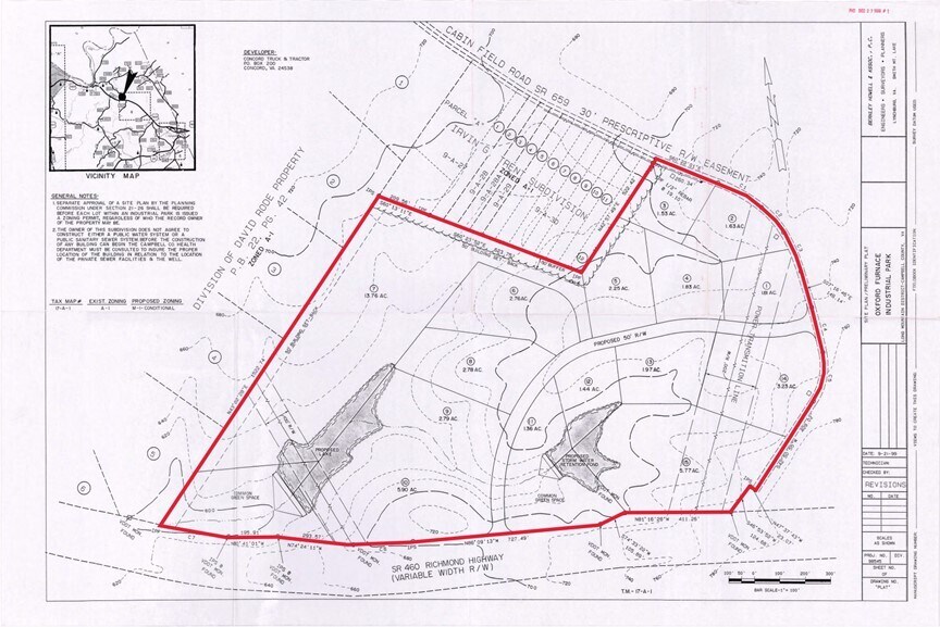Richmond Hwy. & Cabin Field Rd., Lynchburg, VA à vendre - Plan de site - Image 3 de 3