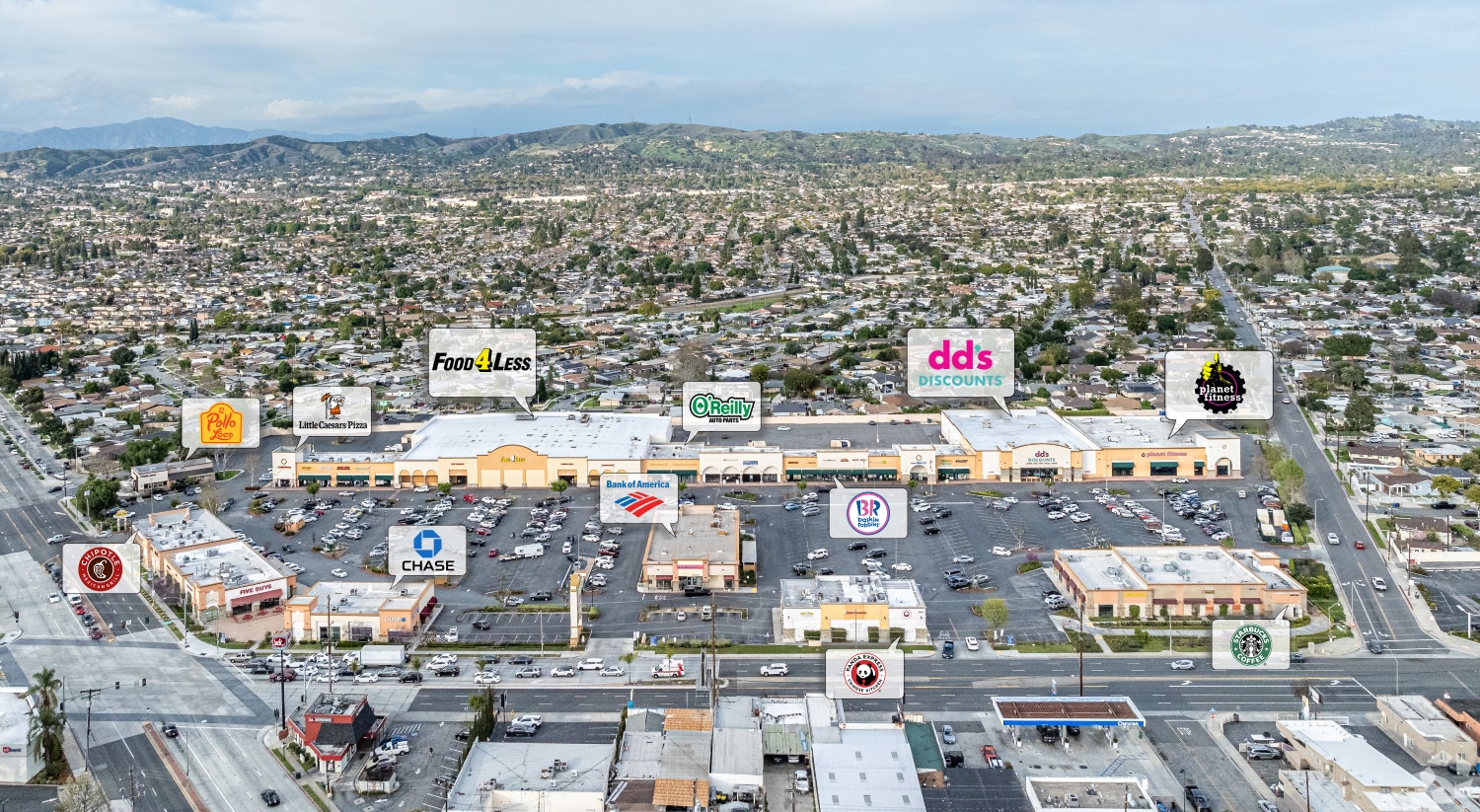 13401-13469 Telegraph Rd, Whittier, CA for lease Aerial- Image 1 of 16
