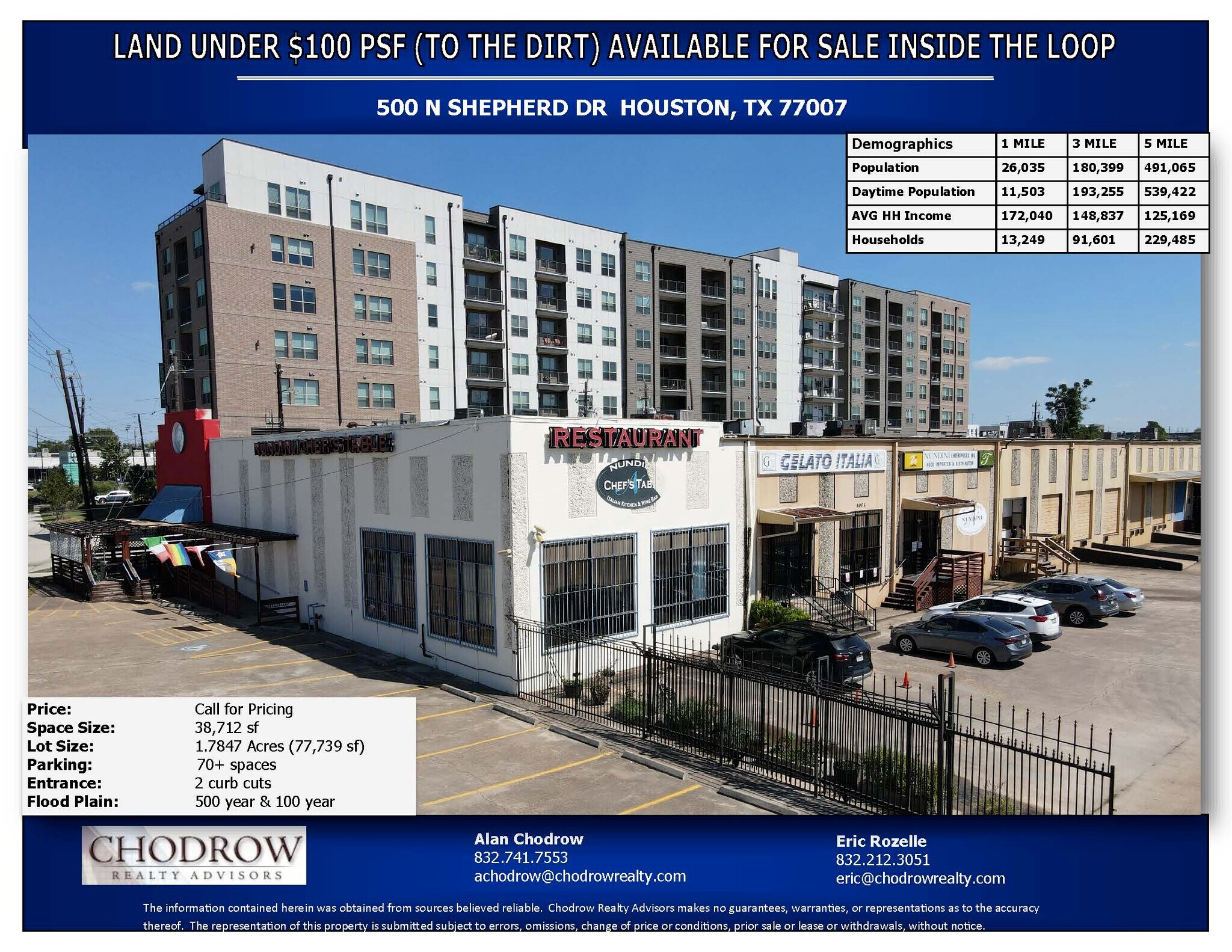 500 N Shepherd Dr, Houston, TX à vendre Photo du bâtiment- Image 1 de 1