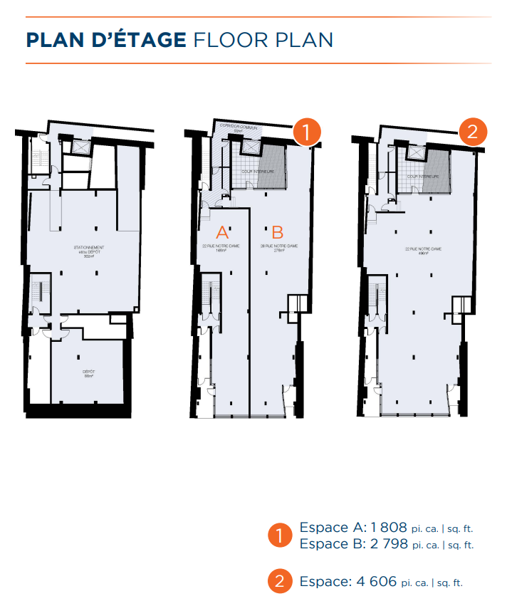 22-26 Rue Notre-Dame O, Montréal, QC for lease Floor Plan- Image 1 of 1