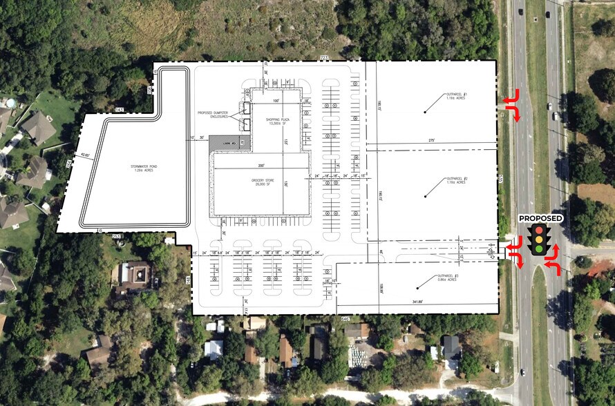 950 S Narcoossee Rd, Saint Cloud, FL à louer - Plan de site - Image 3 de 4