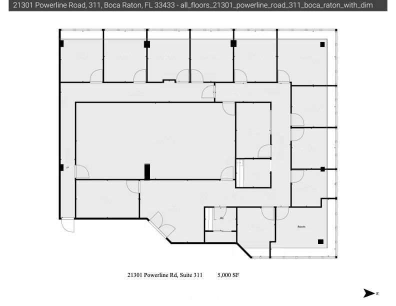 21301 Powerline Rd, Boca Raton, FL for lease Floor Plan- Image 1 of 1