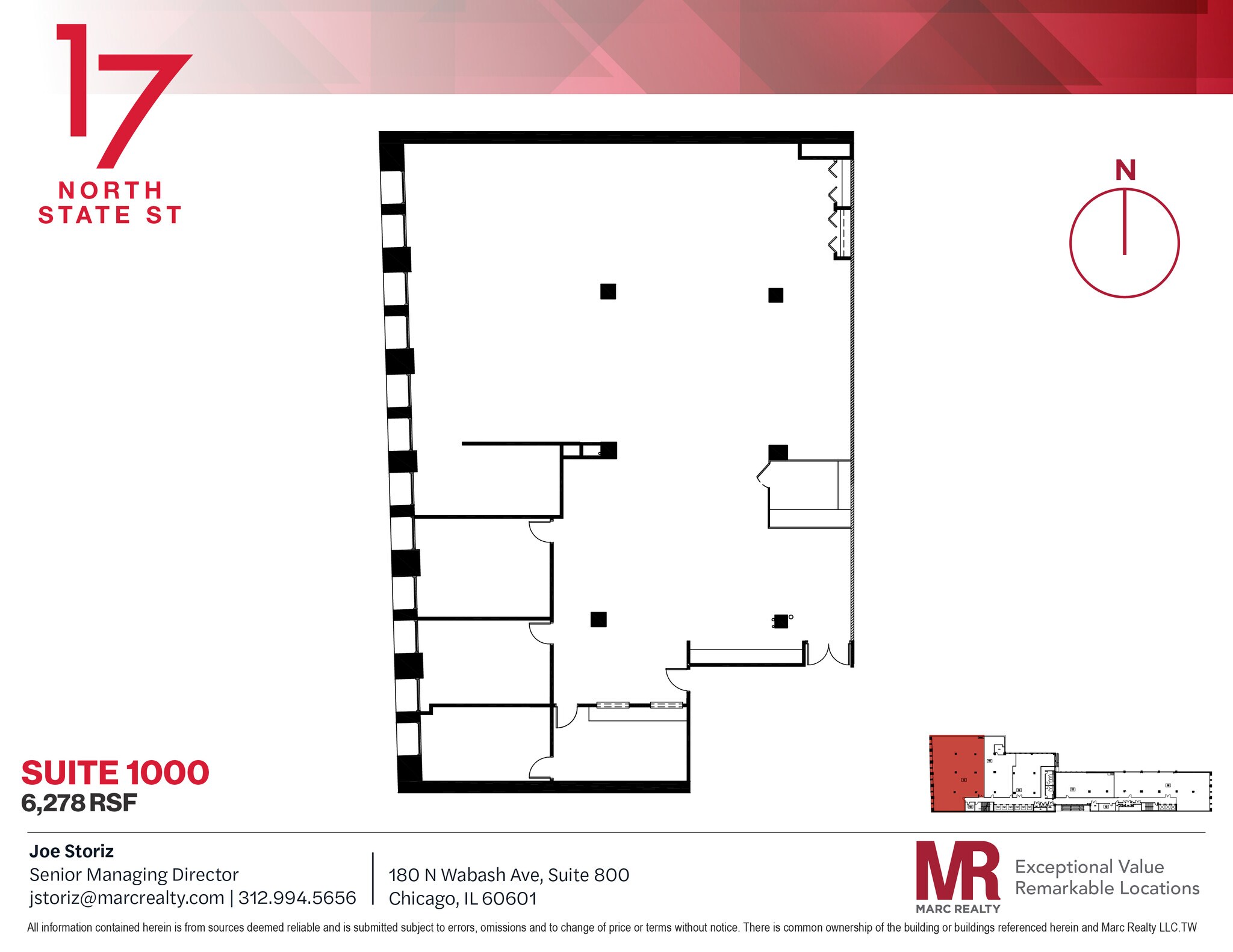 17 N State St, Chicago, IL for lease Floor Plan- Image 1 of 1