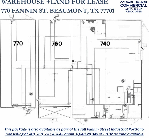 770 Fannin St, Beaumont, TX à louer - Plan d’étage - Image 3 de 4