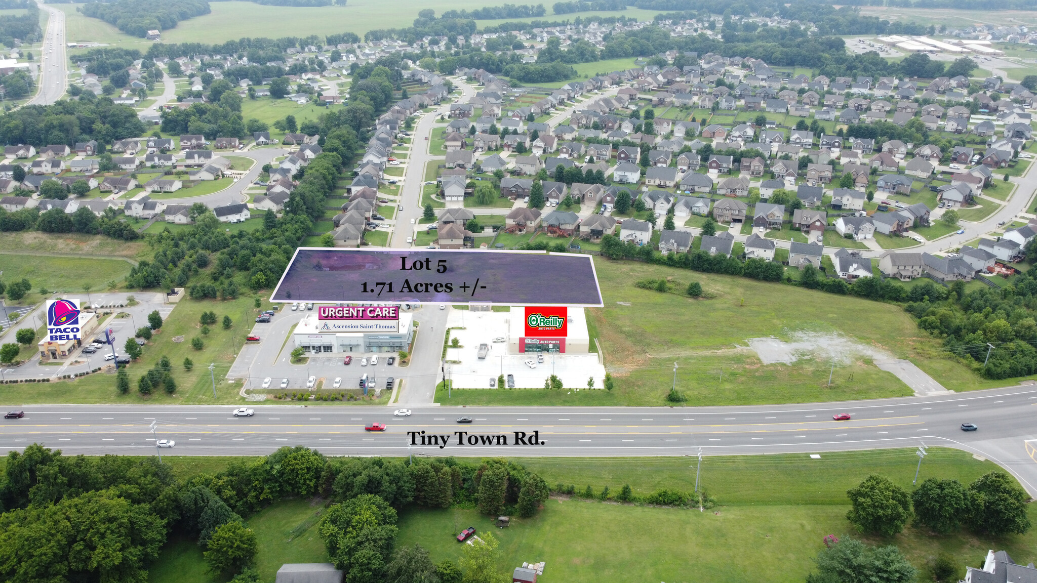Lot 5 Tiny Town, Clarksville, TN à vendre Aérien- Image 1 de 13