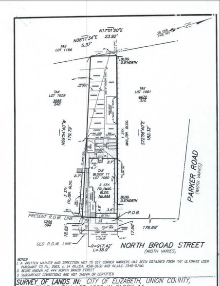 442 N Broad St, Elizabeth, NJ à vendre - Plan de site - Image 1 de 1