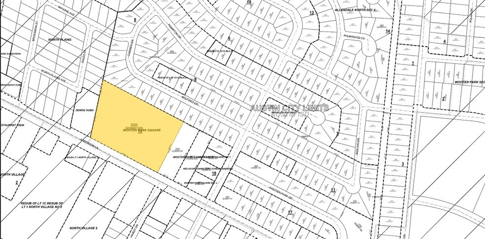 2020 W Anderson Ln, Austin, TX à vendre - Plan cadastral - Image 2 de 6