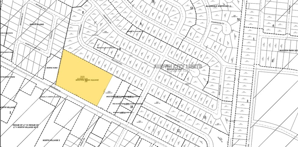 2020 W Anderson Ln, Austin, TX for sale - Plat Map - Image 2 of 6