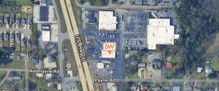 1303 Decatur Hwy, Gardendale, AL - AERIAL  map view