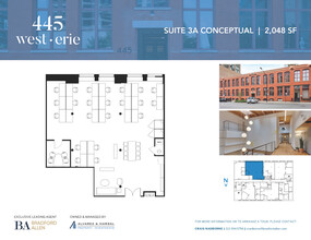 445 W Erie St, Chicago, IL for lease Floor Plan- Image 1 of 2