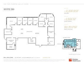 588 San Ramon Valley Blvd, Danville, CA for lease Floor Plan- Image 1 of 2