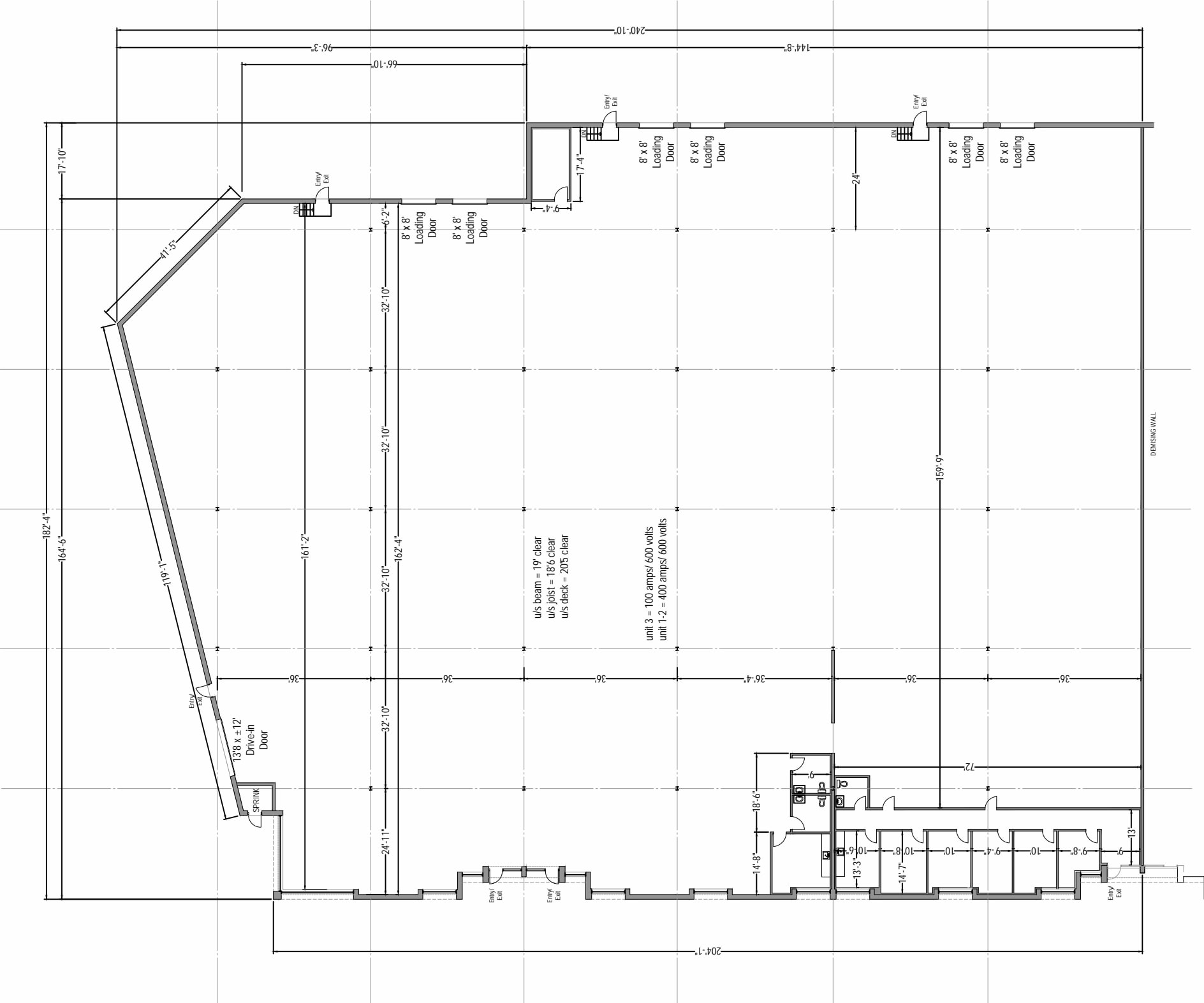 115 Drumlin Cir, Vaughan, ON for lease Floor Plan- Image 1 of 3