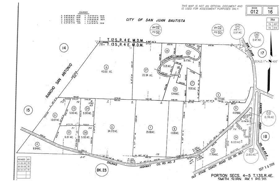 800 Salinas Rd, San Juan Bautista, CA à vendre - Plan cadastral - Image 1 de 1