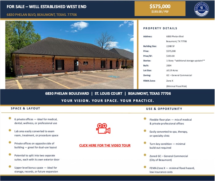 6830 Phelan Blvd, Beaumont, TX à vendre - Photo du bâtiment - Image 2 de 8