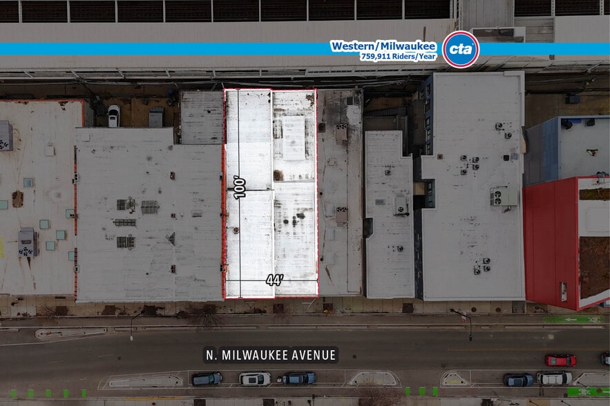 1906-1908 N Milwaukee Ave portfolio of 2 properties for sale on LoopNet.ca - Aerial - Image 2 of 9