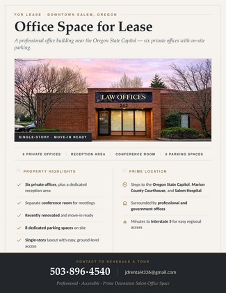 Plus de détails pour 242 Church St SE, Salem, OR - Bureau à louer