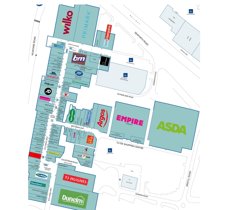 Clyde Shopping Centre, Clydebank for lease Typical Floor Plan- Image 1 of 2