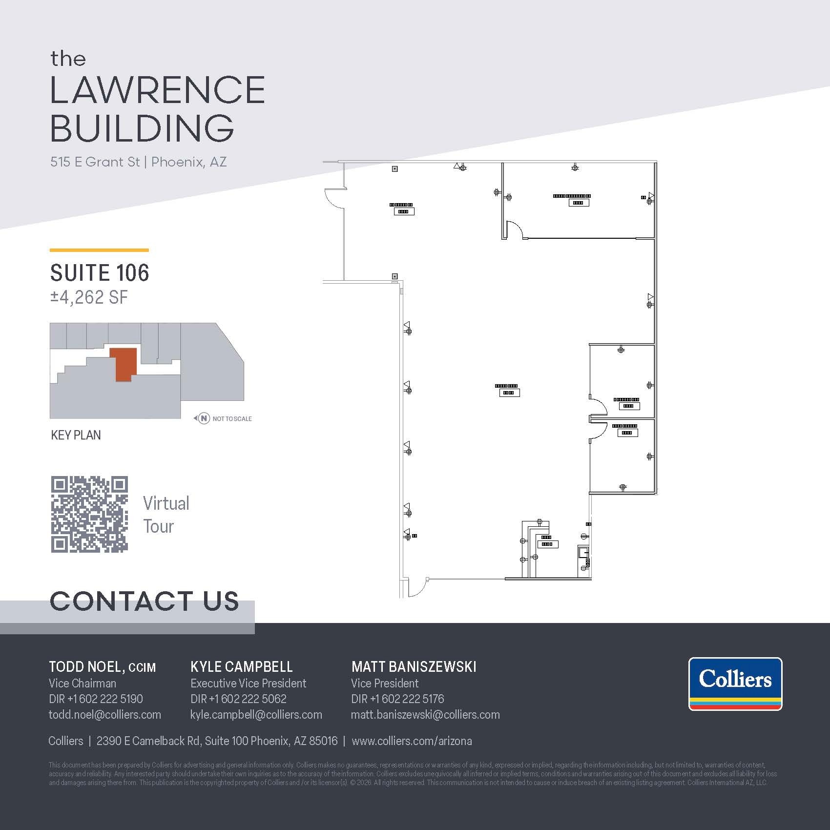 515 E Grant St, Phoenix, AZ à louer Plan d’étage- Image 1 de 1