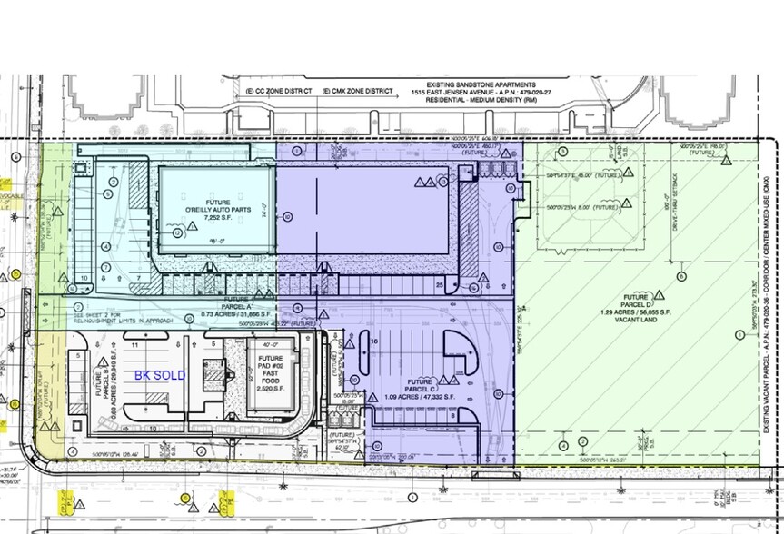 2580 S Elm Ave, Fresno, CA à vendre - Plan de site - Image 3 de 6