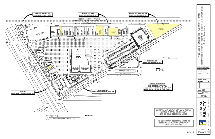 2-91 Westbank Expy, Gretna, LA for lease - Site Plan - Image 2 of 3