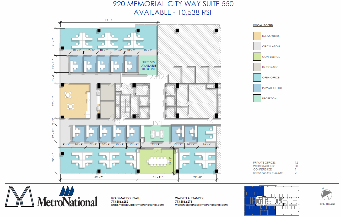 920 Memorial City Way, Houston, TX for lease Floor Plan- Image 1 of 1