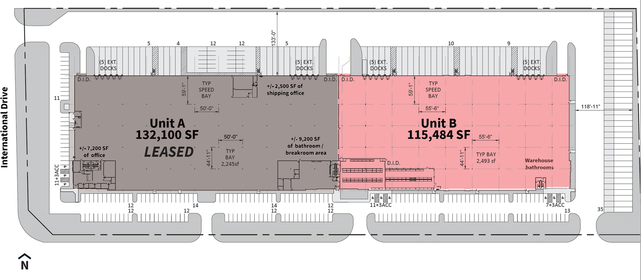 1445 International Dr, Mount Pleasant, WI à louer Plan d’étage- Image 1 de 1