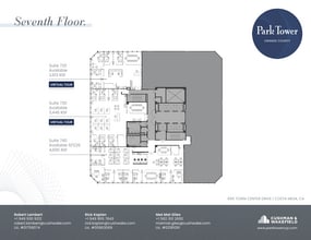 650 Town Center Dr, Costa Mesa, CA à louer Plan d’étage- Image 1 de 1