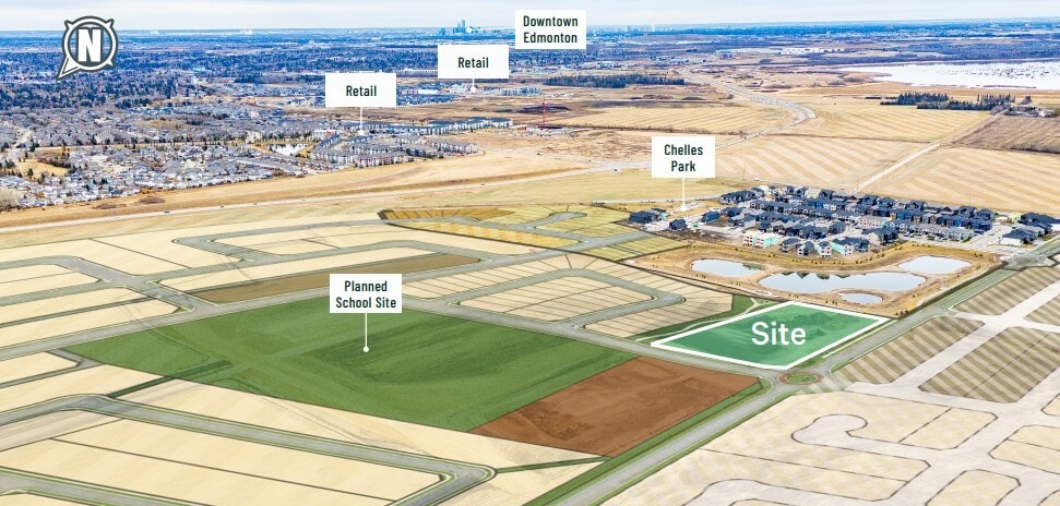 Chérot Blvd, St. Albert, AB for sale - Aerial - Image 1 of 2