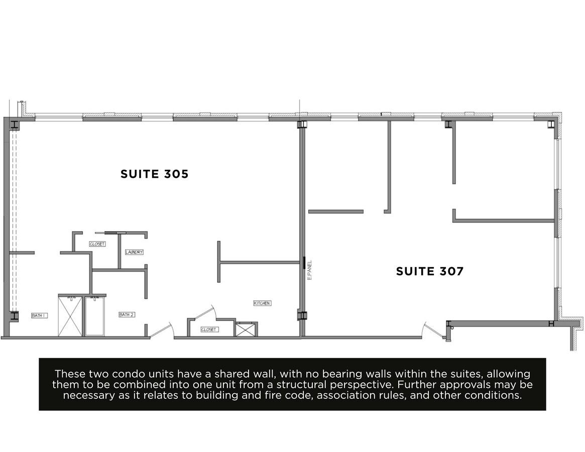 308 W Rosemary St, Chapel Hill, NC 27516 - Unité 305/307 -  - Plan d’étage - Image 1 of 12