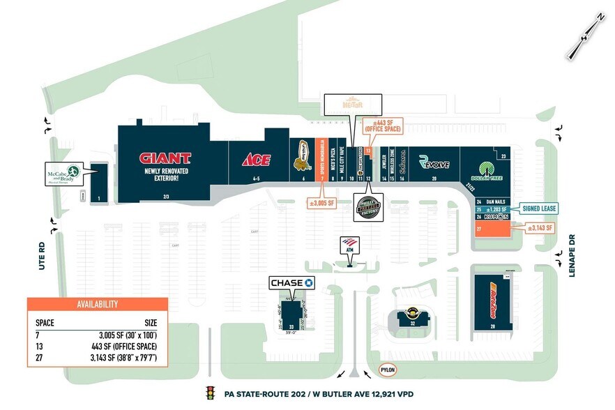 426 Town Ctr, New Britain, PA à louer - Plan de site - Image 2 de 6