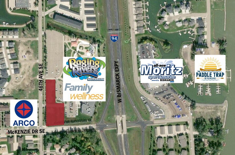 46th Ave SE & McKenzie Dr SE, Mandan, ND for sale - Aerial - Image 1 of 8