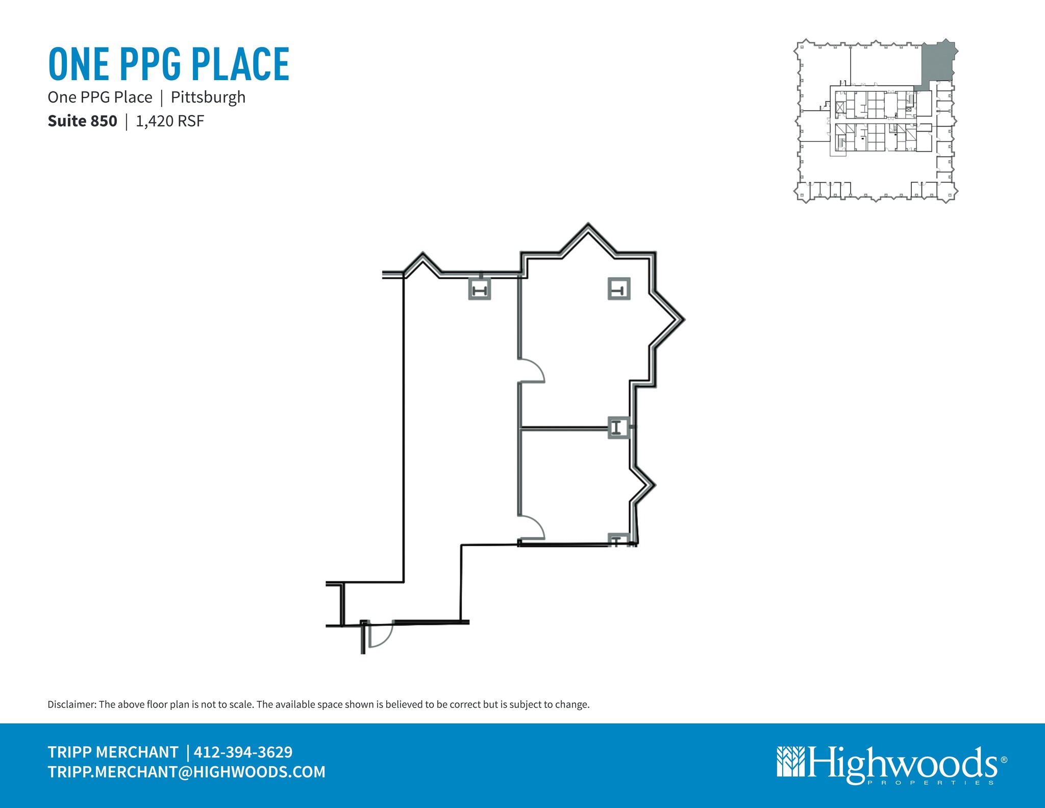 1 PPG Pl, Pittsburgh, PA à louer Plan de site- Image 1 de 1