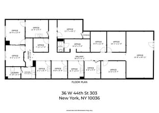 34-36 W 44th St, New York, NY à louer Plan d’étage- Image 1 de 22