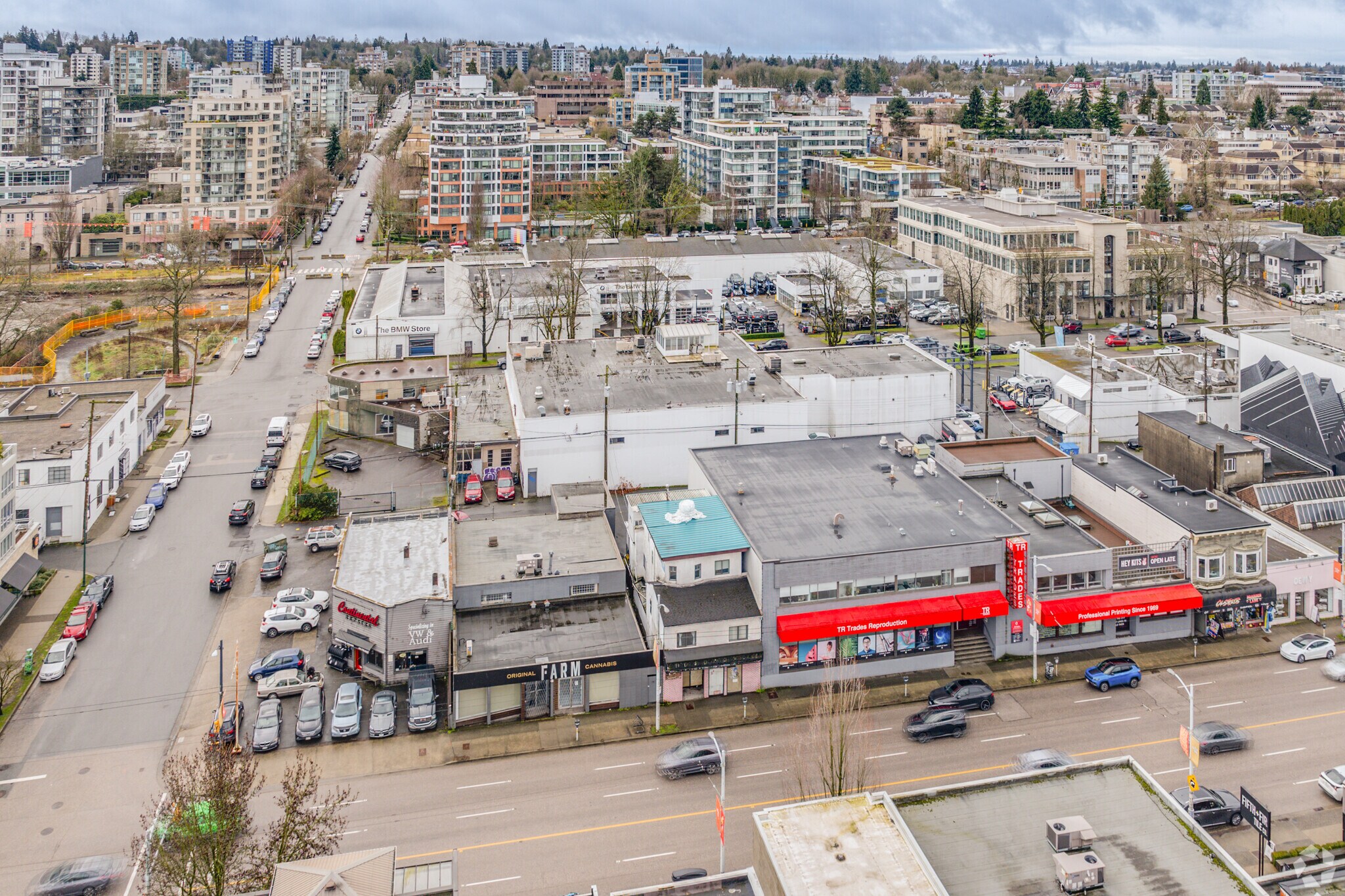 1724 W 4th Ave, Vancouver, BC for sale Aerial- Image 1 of 3