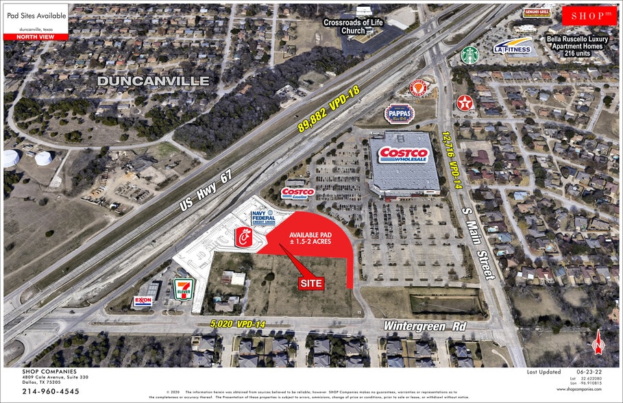 US Hwy. 67 & Wintergreen, Duncanville, TX for lease - Primary Photo - Image 1 of 3