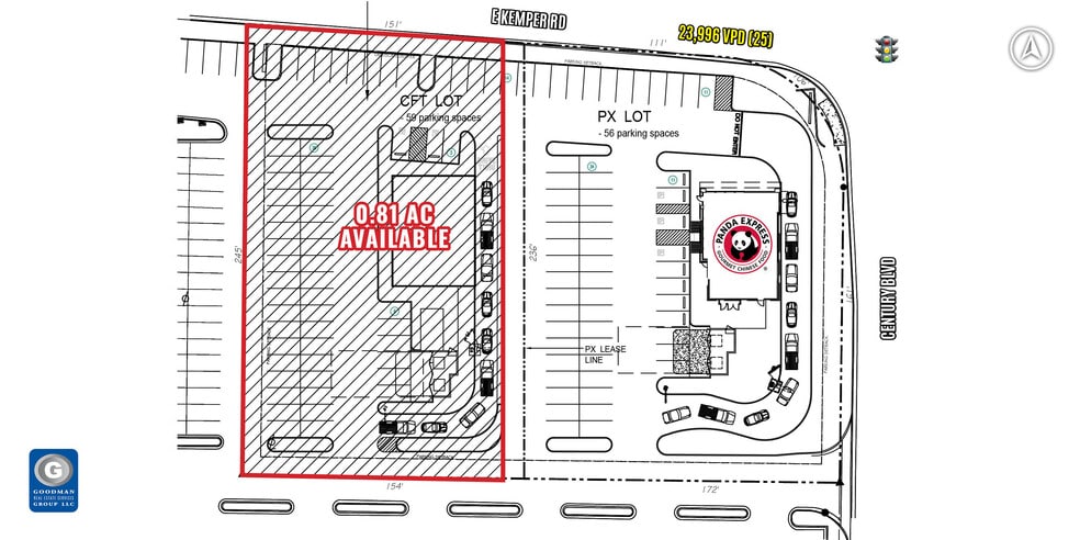 925 Kemper Rd, Cincinnati, OH for lease - Site Plan - Image 3 of 3