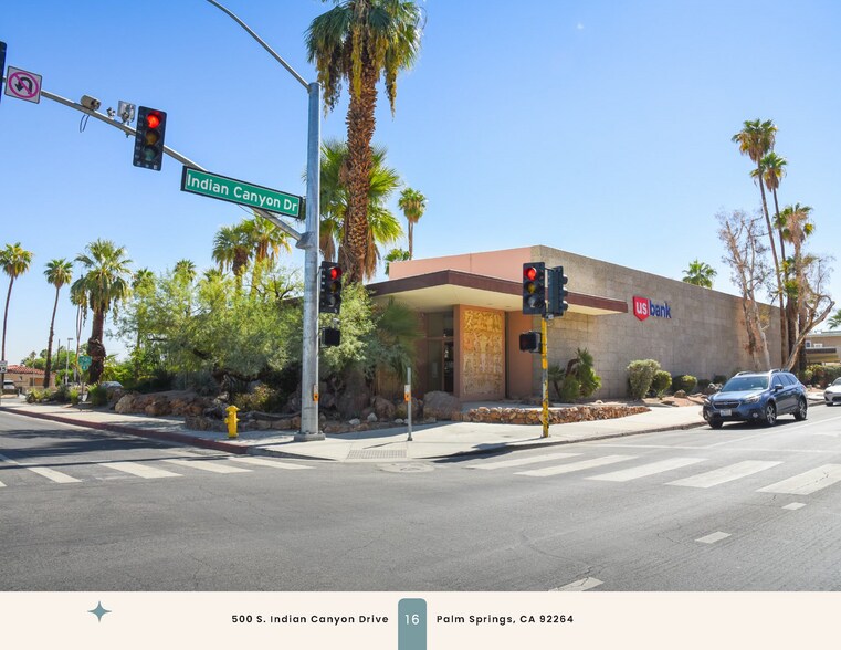 500 S Indian Canyon Dr, Palm Springs, CA à vendre - Photo du bâtiment - Image 3 de 14