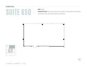 110 W A St, San Diego, CA à louer Plan d’étage- Image 1 de 1