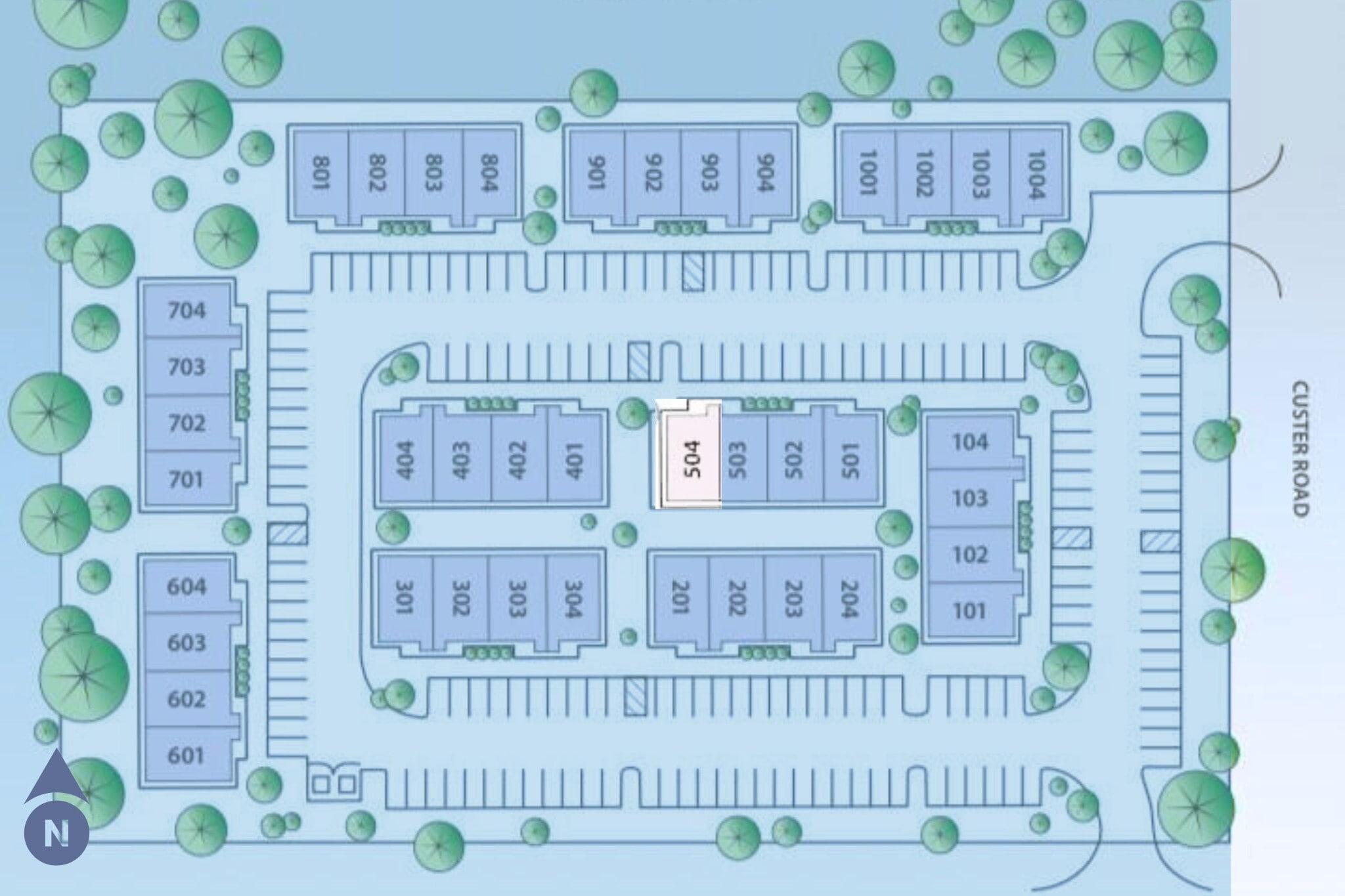 1402 S Custer Rd, McKinney, TX à louer Plan de site- Image 1 de 2