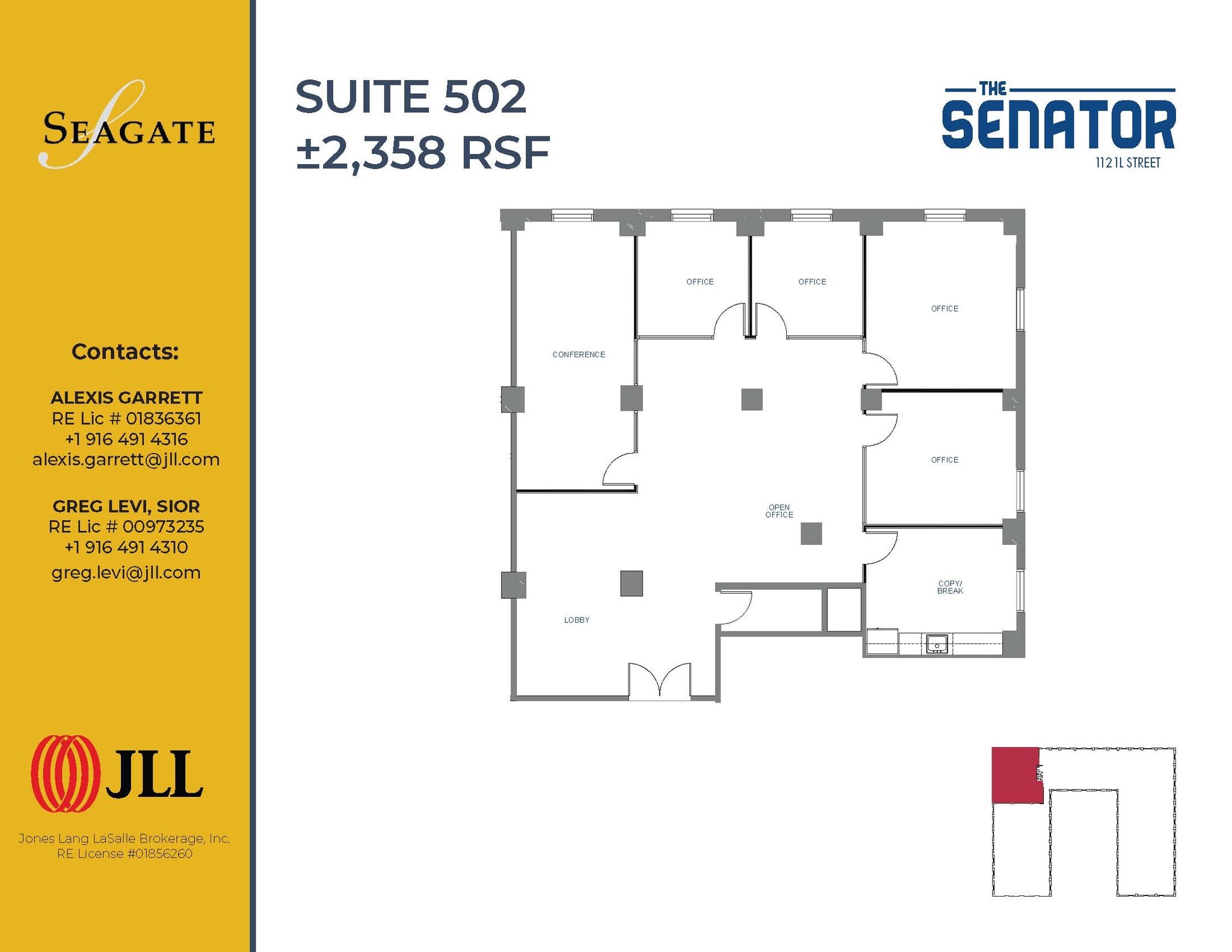 1121 L St, Sacramento, CA for lease Floor Plan- Image 1 of 1