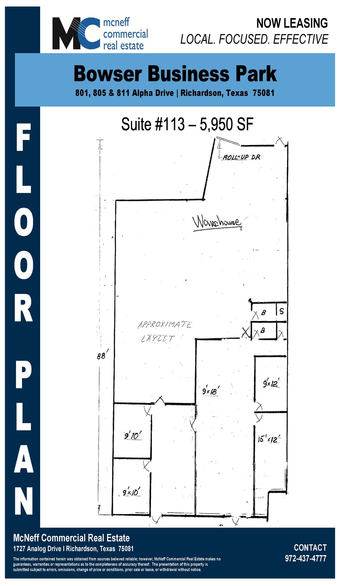 801 Alpha Dr, Richardson, TX à louer Plan d  tage- Image 1 de 1